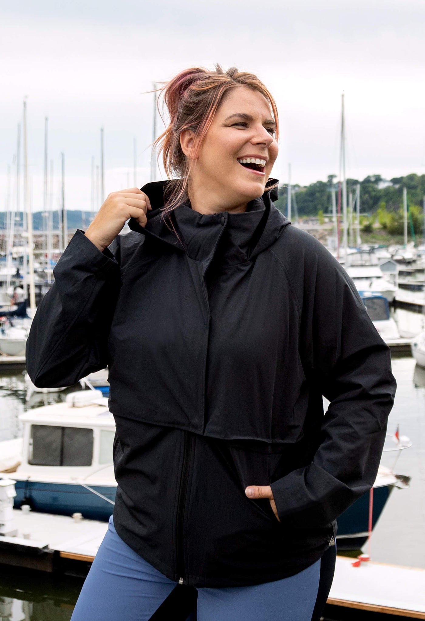 Belinda - Manteau avec capuchon - Noir